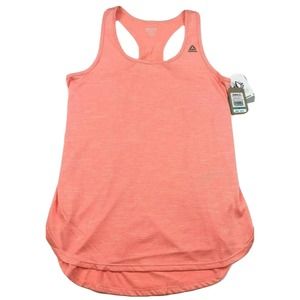 Reebok Womens Racerback Tank Top Size XL Slim Orange Coral Athletic Workout$40